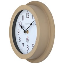 22cm Brown NeXtime Poppy Outdoor Wall Clock